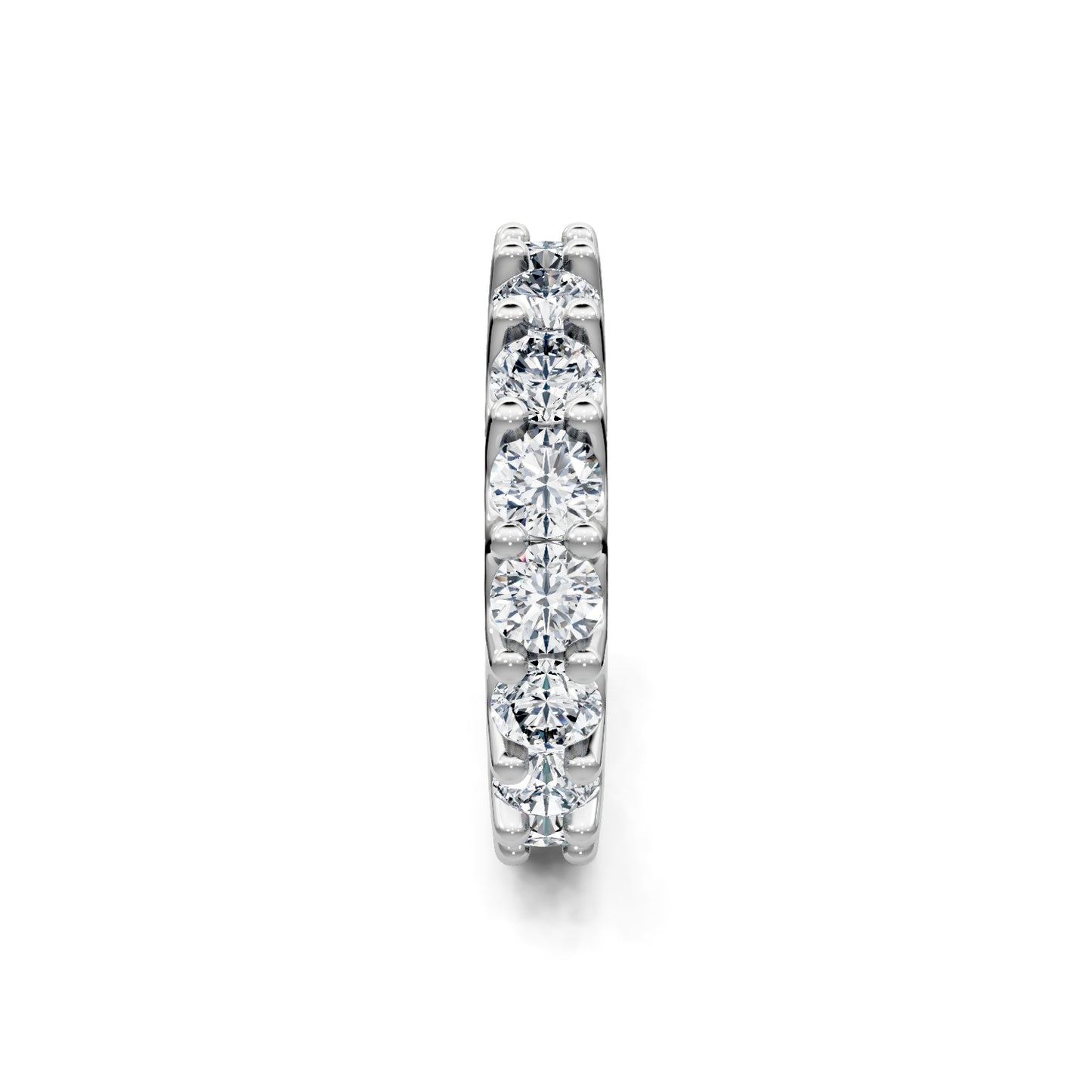 Smyth Signature Round Diamond U-Prong Eternity Band