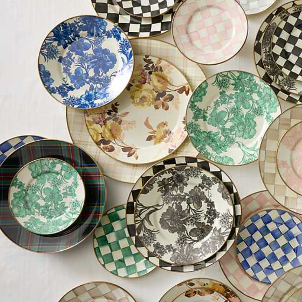 Mackenzie-Childs Emerald English Garden Charger/Plate