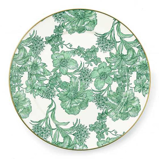 Mackenzie-Childs Emerald English Garden Charger/Plate