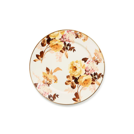 Mackenzie-Childs Wild Rose White Charger/Plate
