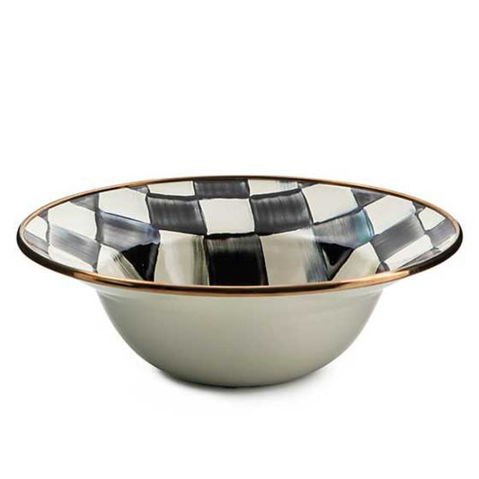 MacKenzie-Childs Courtly Check Enamel Breakfast Bowl