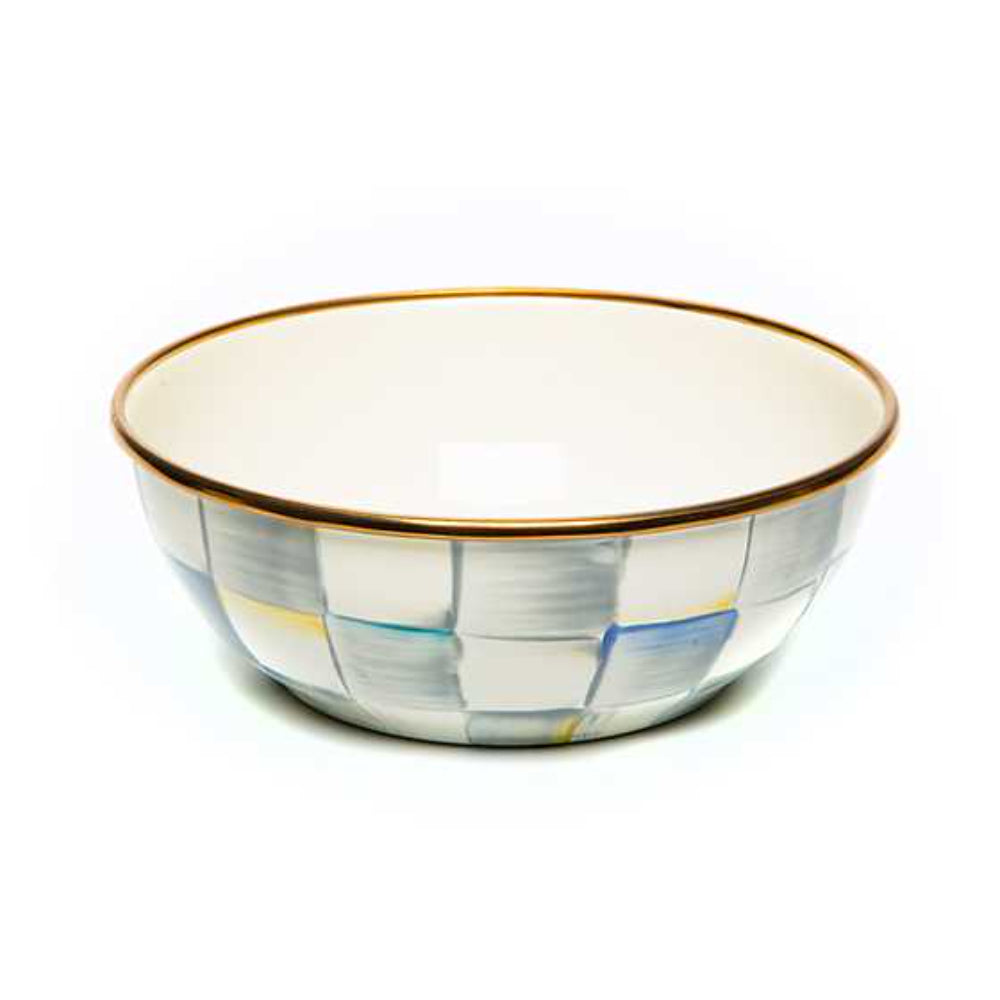 MacKenzie-Childs Sterling Check Enamel Bowl