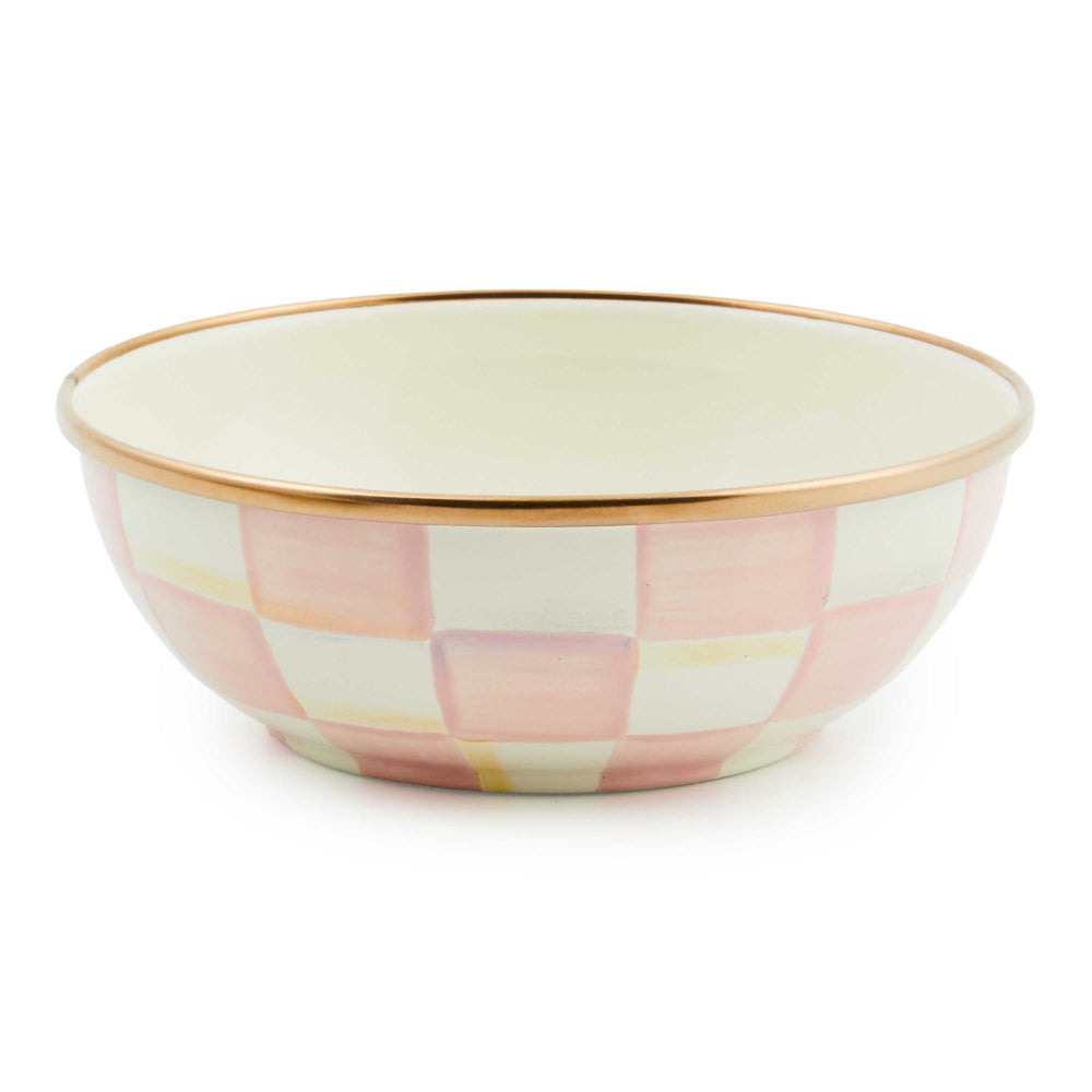 Mackenzie-Childs Rosy Check Everyday Bowl