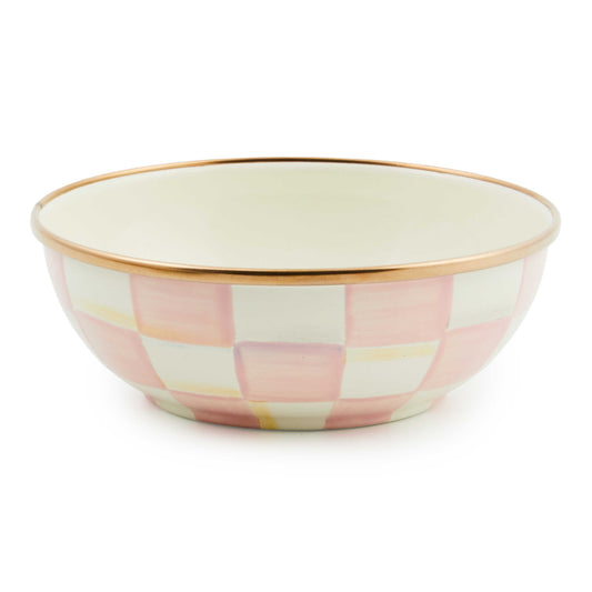 Mackenzie-Childs Rosy Check Everyday Bowl