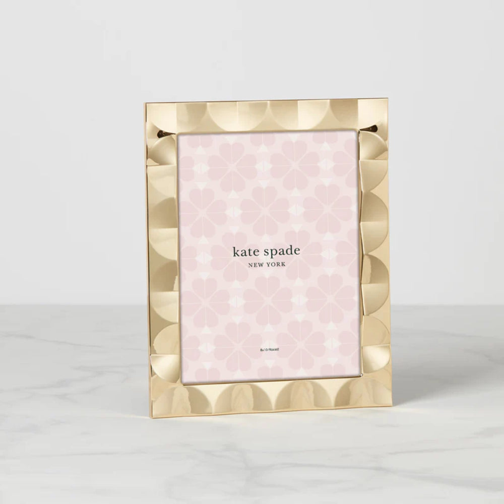 Kate Spade South Street Gold 8x10 Scallop Photo Frame