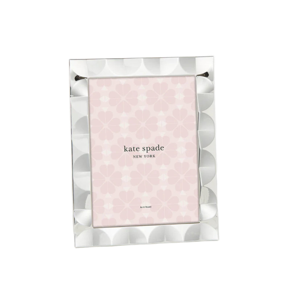 Kate Spade South Street Silver 8x10 Scallop Photo Frame