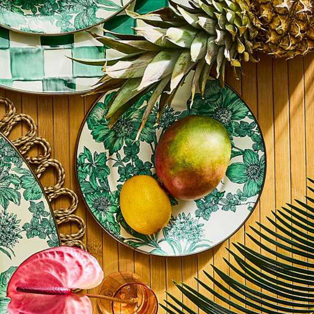 Mackenzie-Childs Emerald English Garden Salad Plate