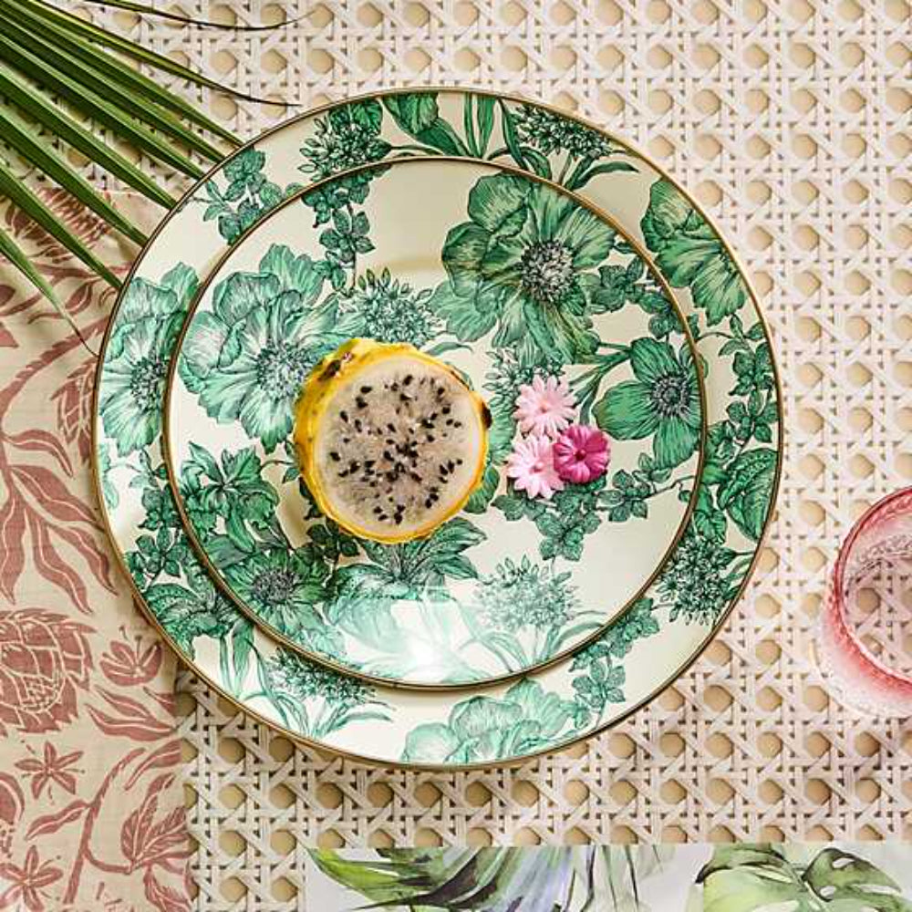 Mackenzie-Childs Emerald English Garden Salad Plate