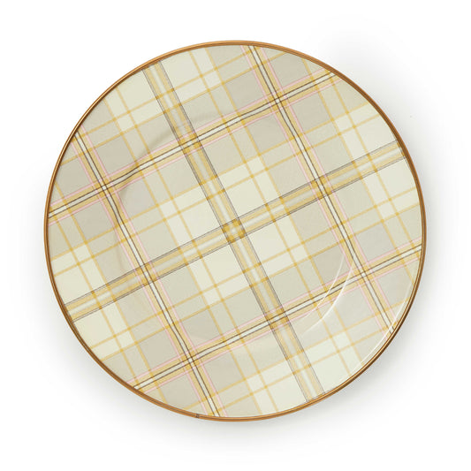 MacKenzie-Childs Tartan Latte Salad Plate