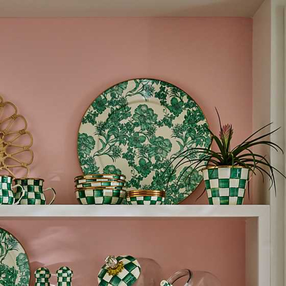 Mackenzie-Childs Emerald English Garden Serving Platter