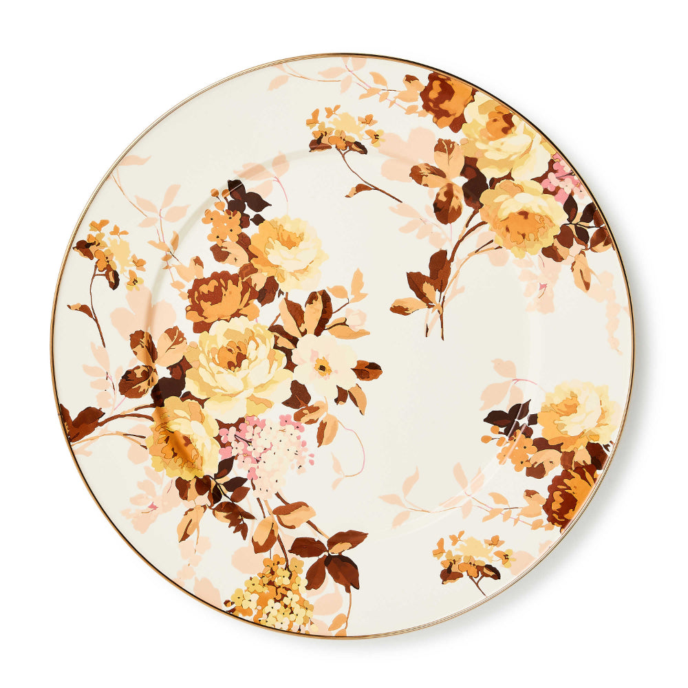 MacKenzie-Childs Wild Rose White Serving Platter