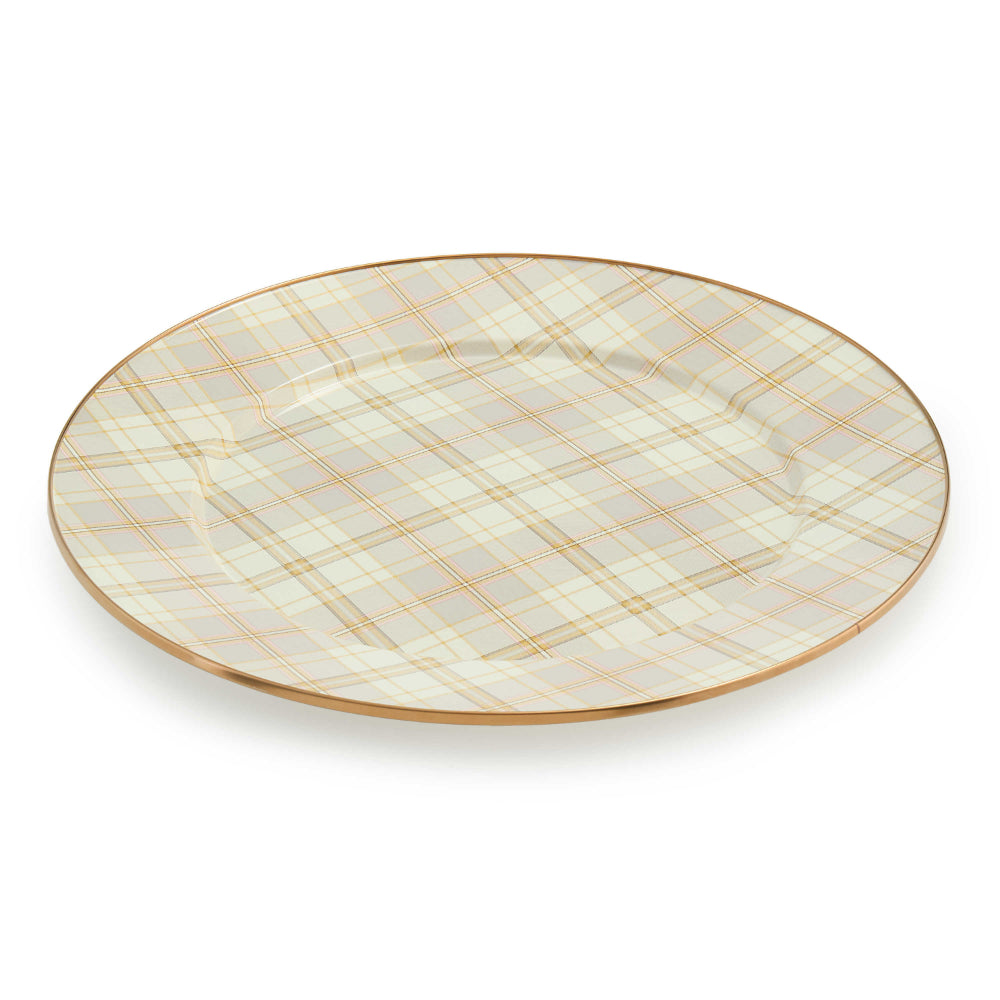 MacKenzie-Childs Tartan Latte Serving Platter