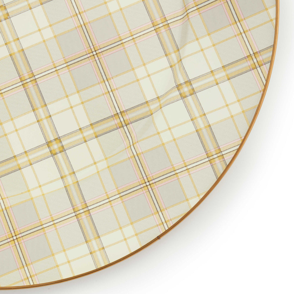 MacKenzie-Childs Tartan Latte Serving Platter