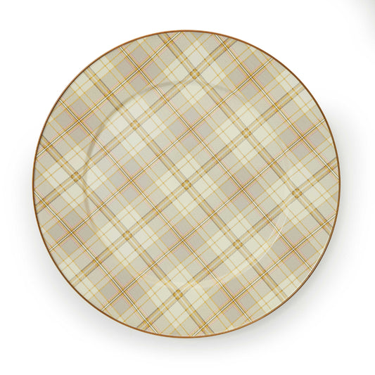 MacKenzie-Childs Tartan Latte Serving Platter