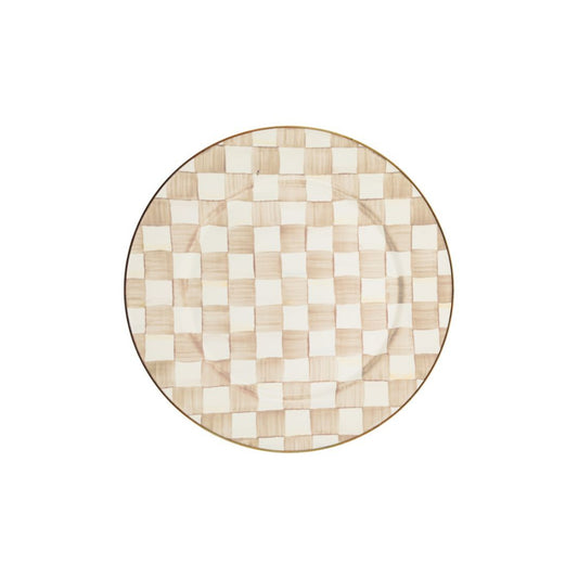 Mackenzie-Childs Mocha Check Serving Platter