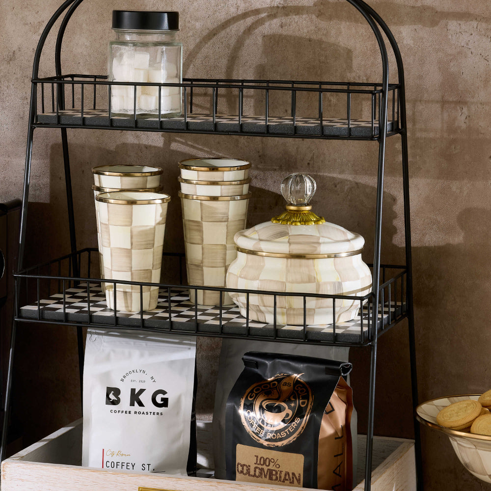Mackenzie-Childs Mocha Check Squashed Pot – Smyth Jewelers