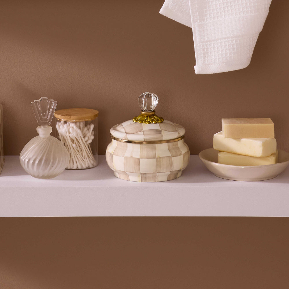 Mackenzie-Childs Mocha Check Squashed Pot – Smyth Jewelers