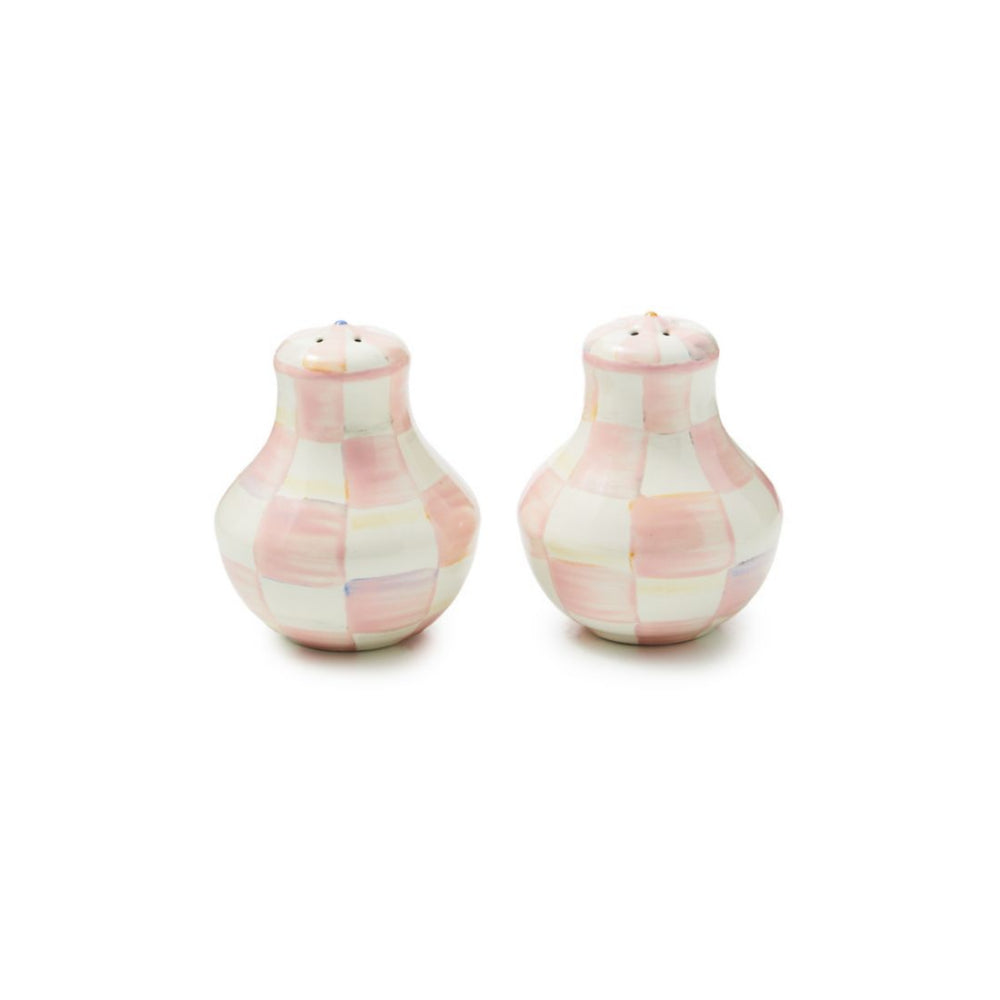 MacKenzie-Childs Rosy Check Salt & Pepper Shakers