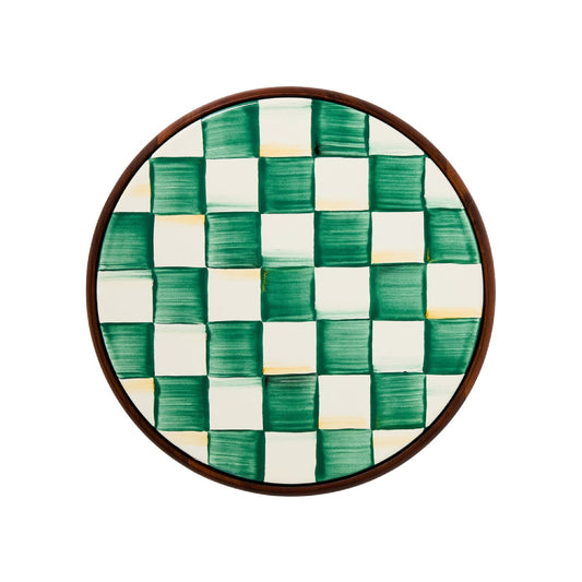 MacKenzie-Childs Emerald Check Large Trivet