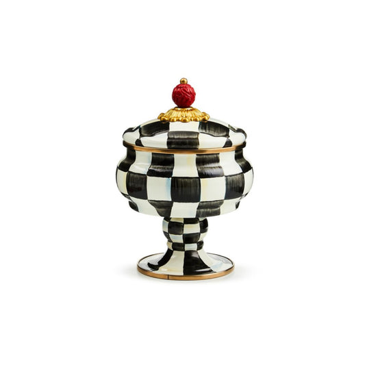 Mackenzie-Childs Courtly Check Curiosity Pot