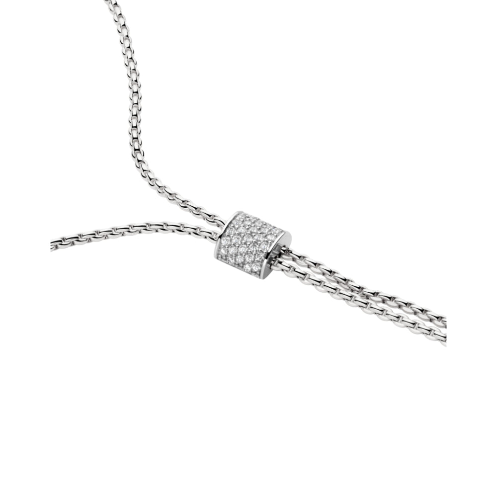 Fope 18k Aria Slider Necklace with Diamond Pavé