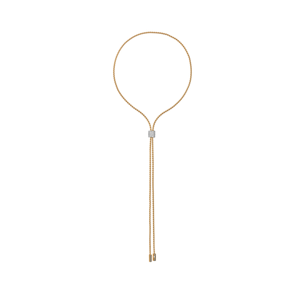 Fope 18k Aria Slider Necklace with Diamond Pavé