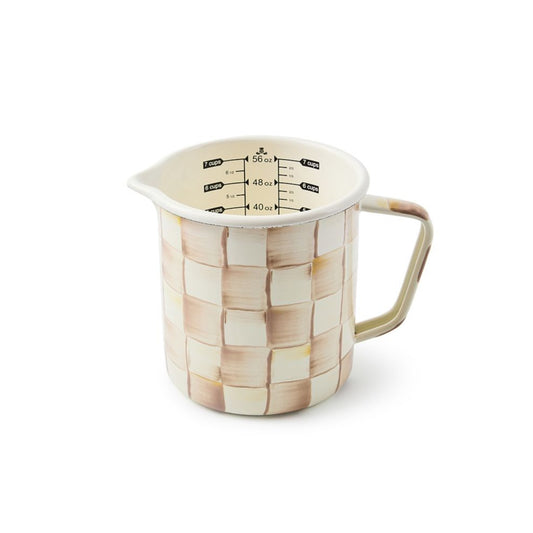 MacKenzie-Childs Mocha Check 7 Cup Measuring Cup