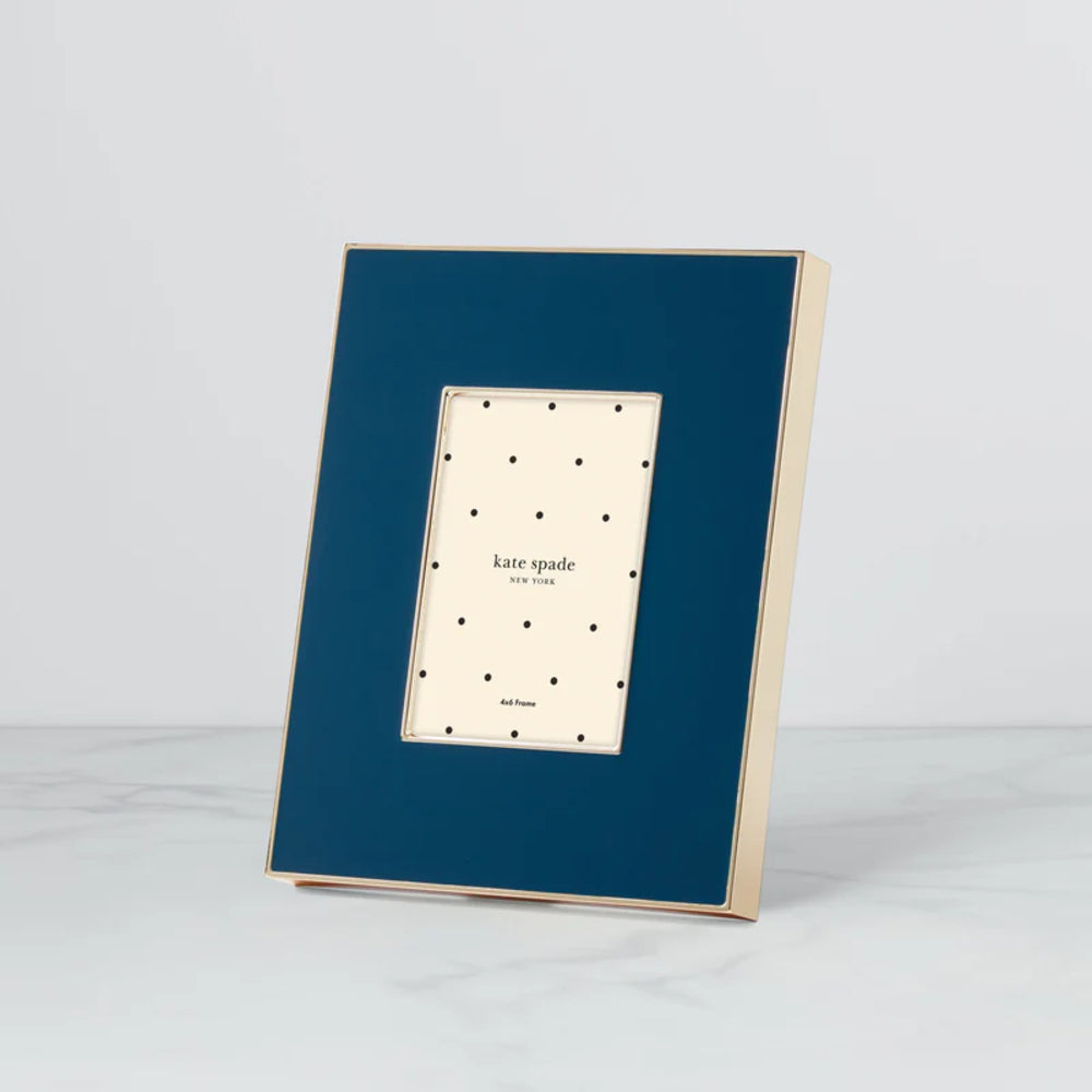 Kate Spade Make It Pop Navy 4x6 Photo Frame