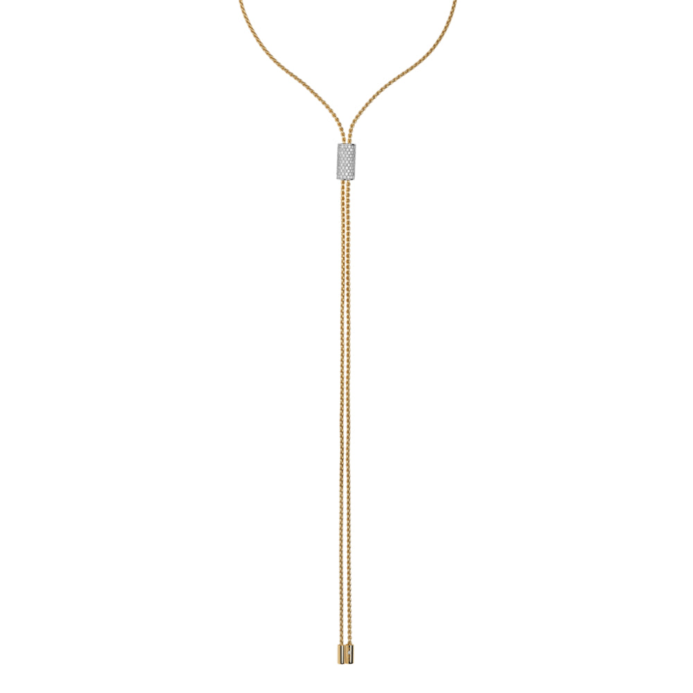 Fope 18k Aria Slider Necklace with Diamond Pavé