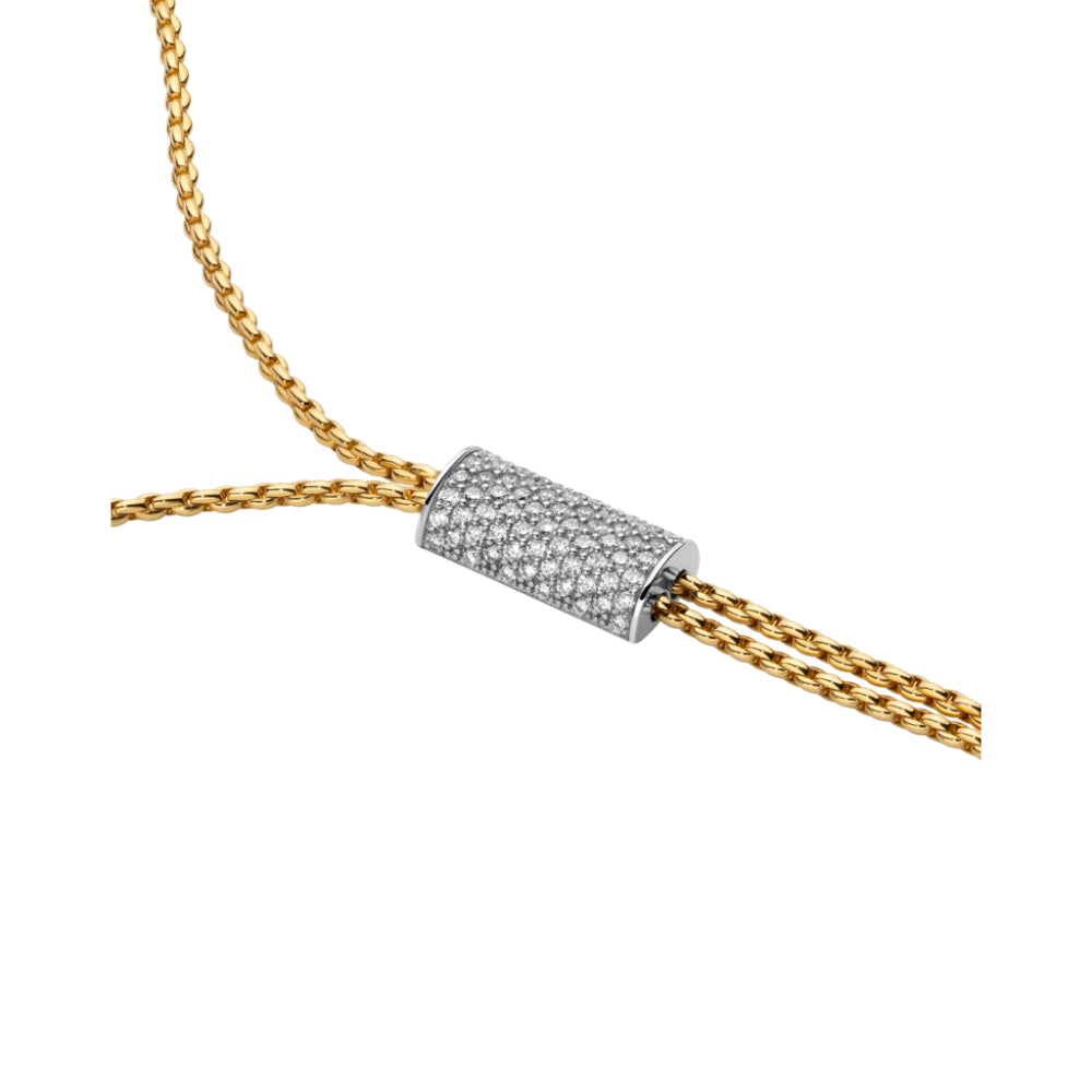 Fope 18k Aria Slider Necklace with Diamond Pavé