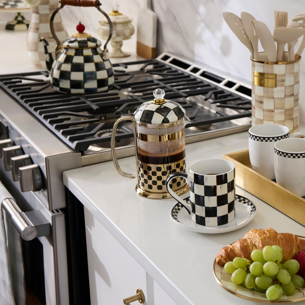 MacKenzie-Childs Courtly Check French Press