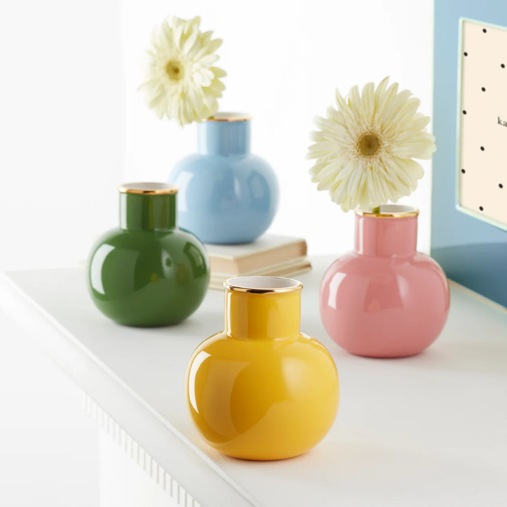 Kate Spade Make It Pop Small Vase-Green