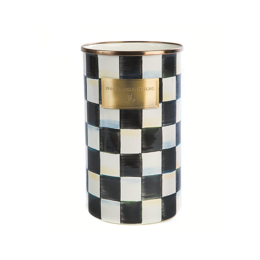 Mackenzie-Childs Courtly Check Enamel Utensil Holder