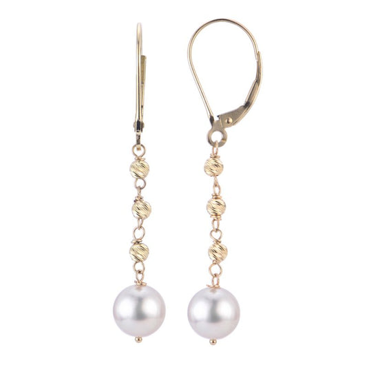 14kt Gold Akoya Pearl Brilliance Earrings