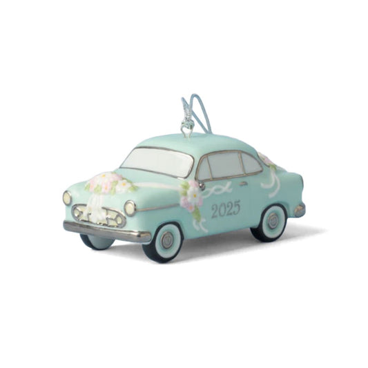 Lenox 2025 Just Married Vintage Car Ornament
