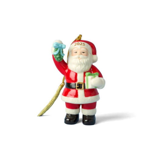 Lenox 2025 Santa with Mistletoe Ornament