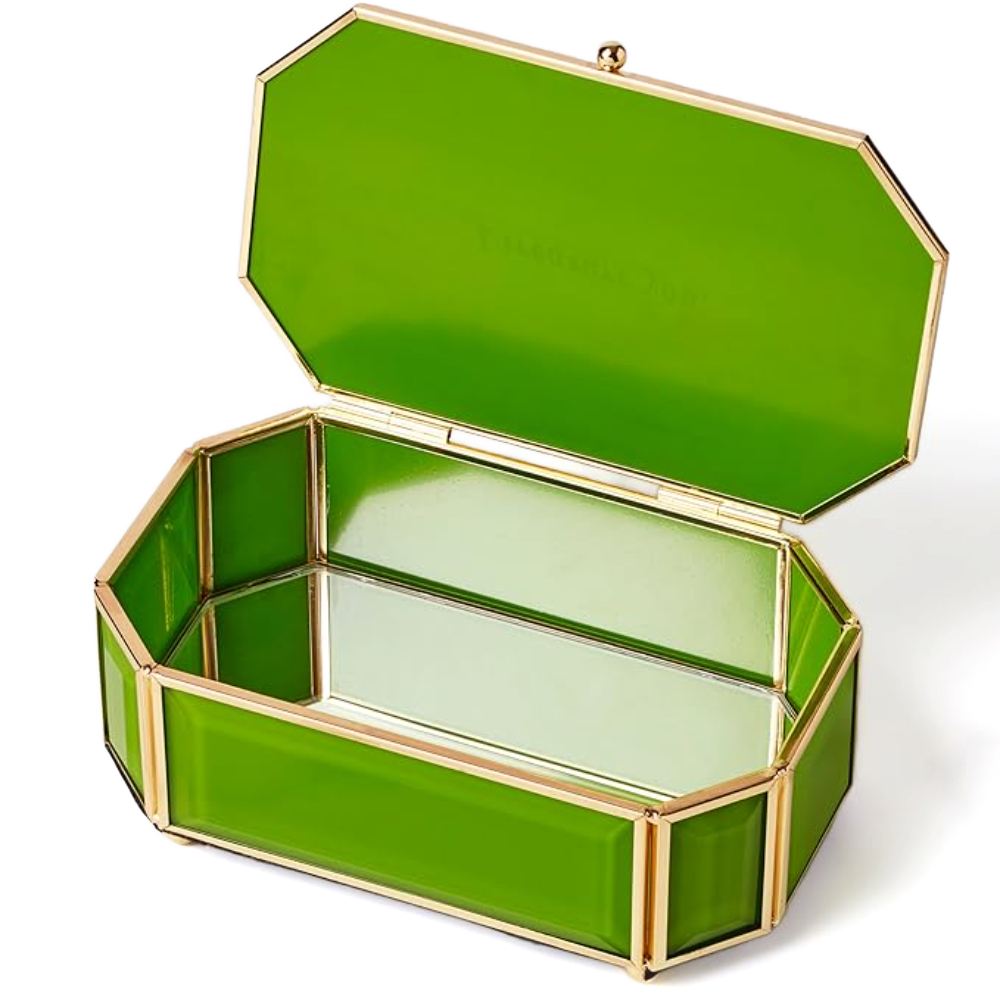 Kate Spade "I Treasure You" Green Jewelry Box