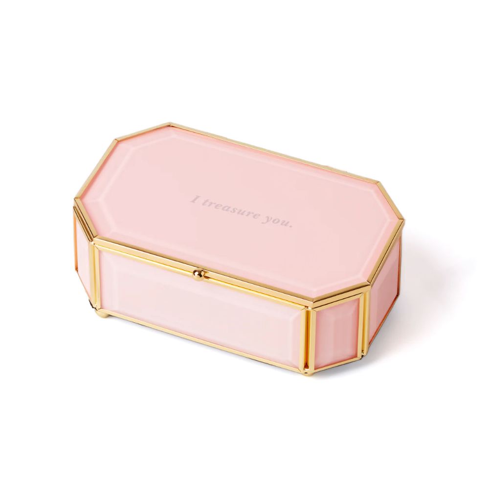 Kate Spade "I Treasure You" Pink Jewelry Box