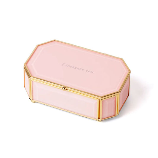 Kate Spade "I Treasure You" Pink Jewelry Box