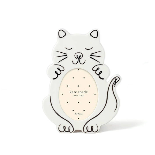 Kate Spade Wild Things 4x3 Cat Picture Frame