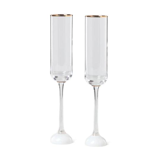 Kate Spade Happily Ever After Toasting Flutes - Set of 2