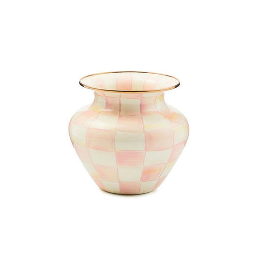 Mackenzie-Childs Rosy Check Large Vase
