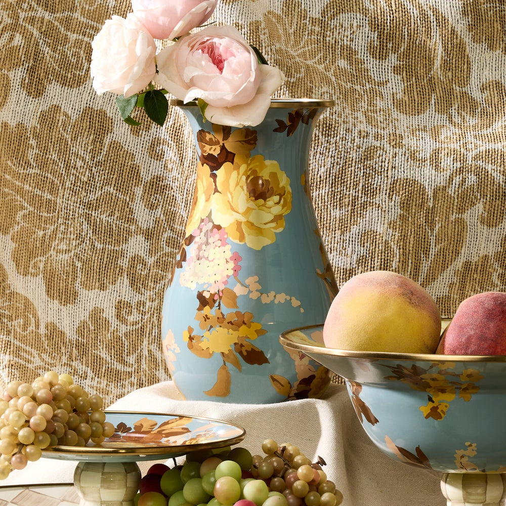 MacKenzie-Childs Wild Rose Tall Vase