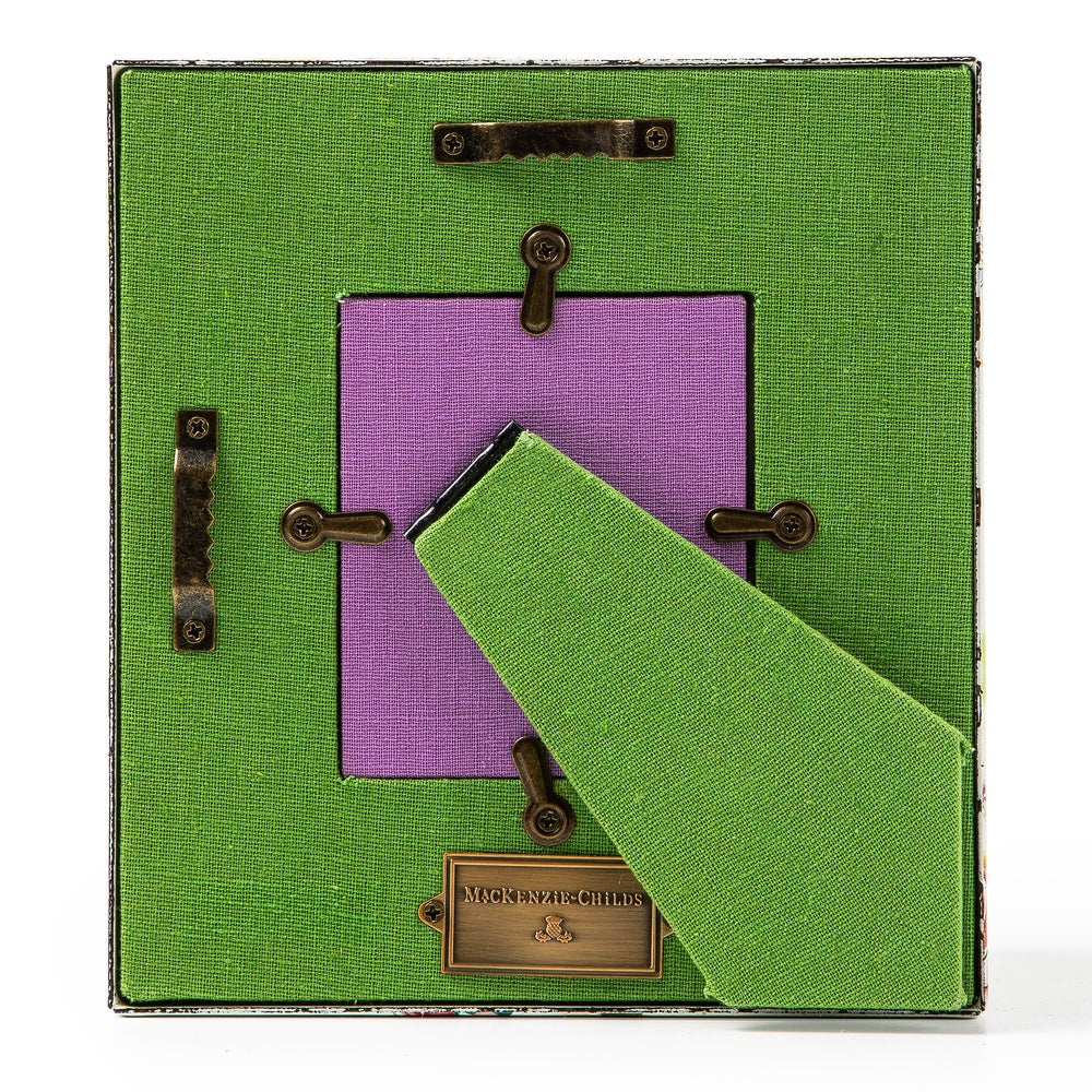 MacKenzie-Childs Wildflowers Enamel 2.5" x 3" Frame - Green