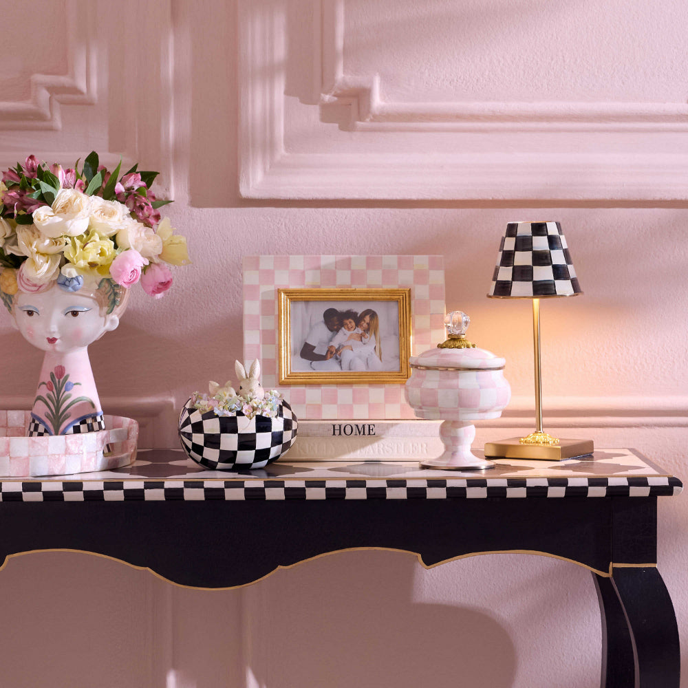 Rosy Check Frame in room background