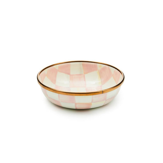 Mackenzie-Childs Rosy Check Relish dish