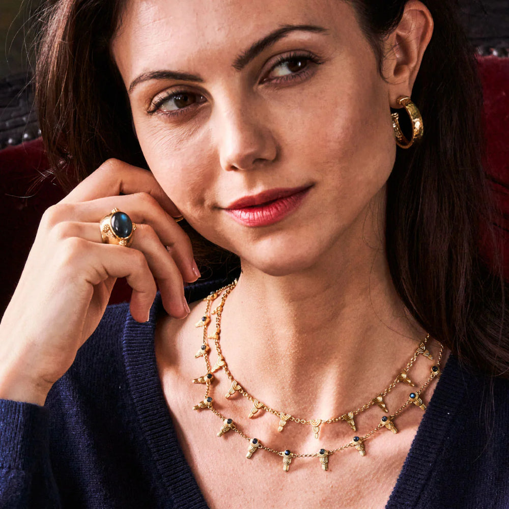 Capucine De Wulf Cleopatra Classic Medium Hoop Earrings - Gold