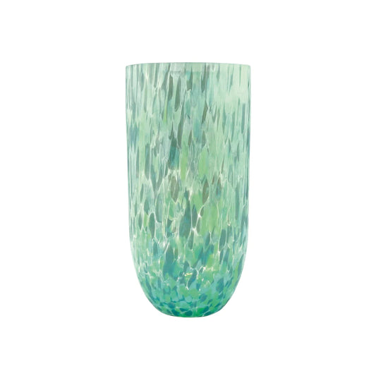 Mariposa Sip Sip Pacific Blue Confetti Drinking Glass