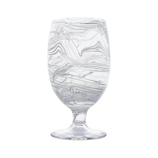 Juliska Puro Marbled Wine Glass
