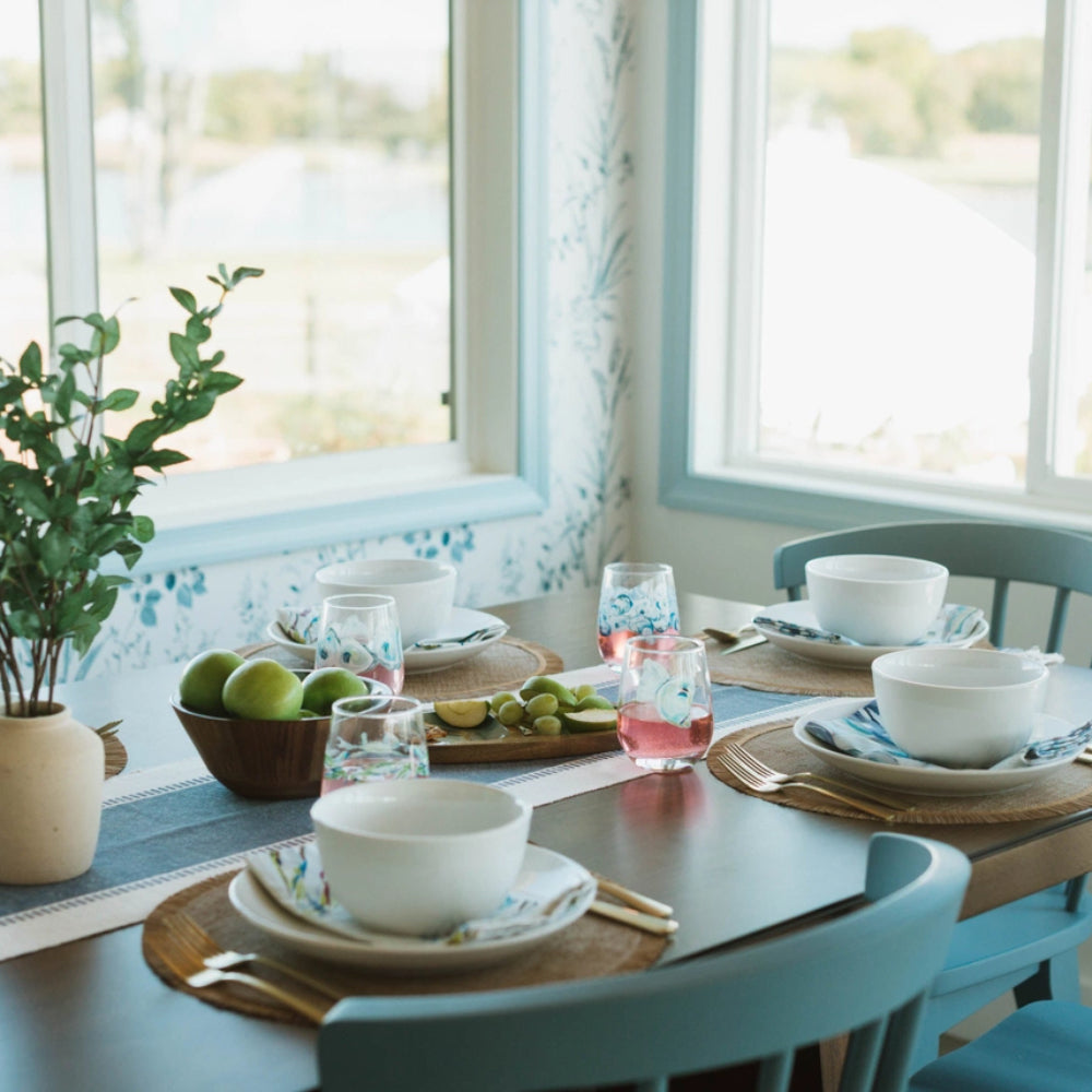 Kim Hovell Art Wine Glass - Flowing Shells